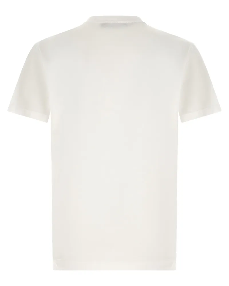 Dolce & Gabbana Logo-Embroidered Breast Pocket T-shirt — White White