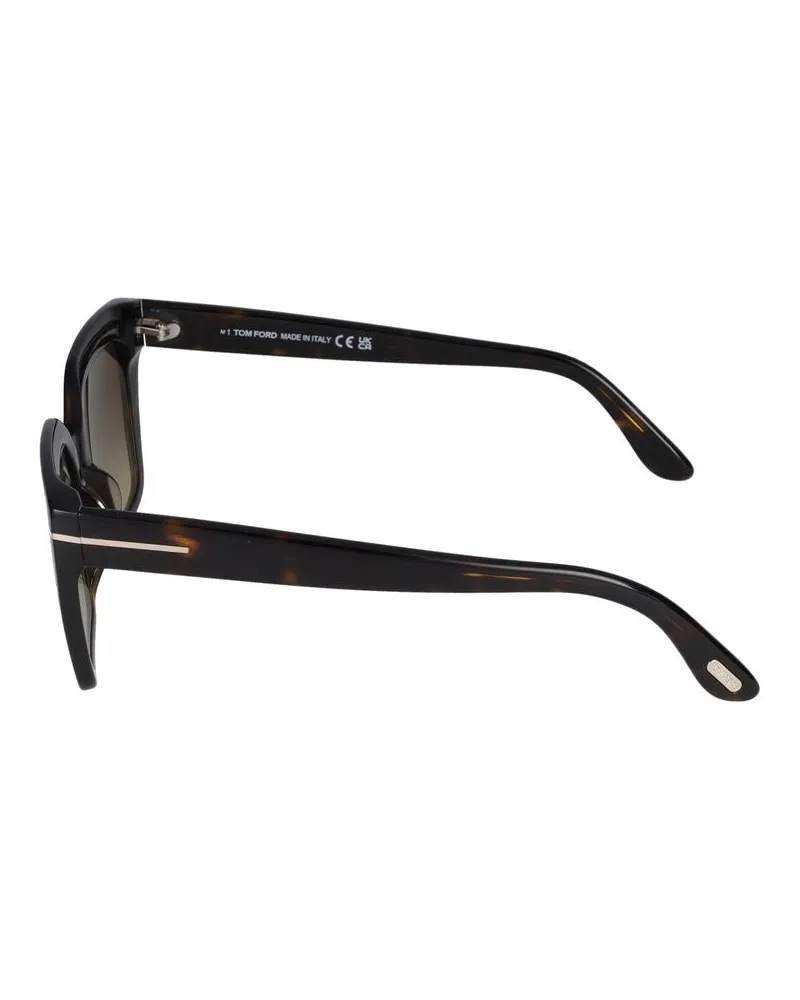 Tom Ford Unisex Ft1030 Injected Tortoiseshell Sunglasses Tortoiseshell