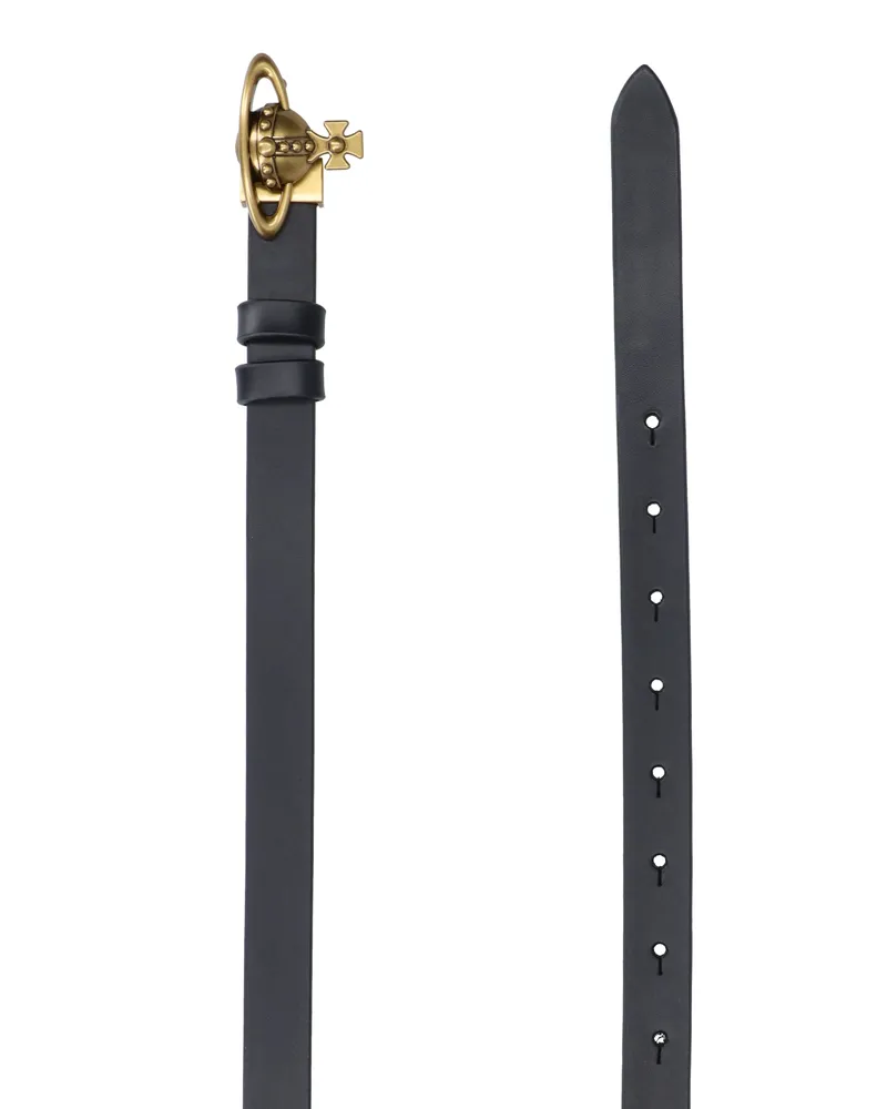 Vivienne Westwood Women's Belts Black Cow Leather Black