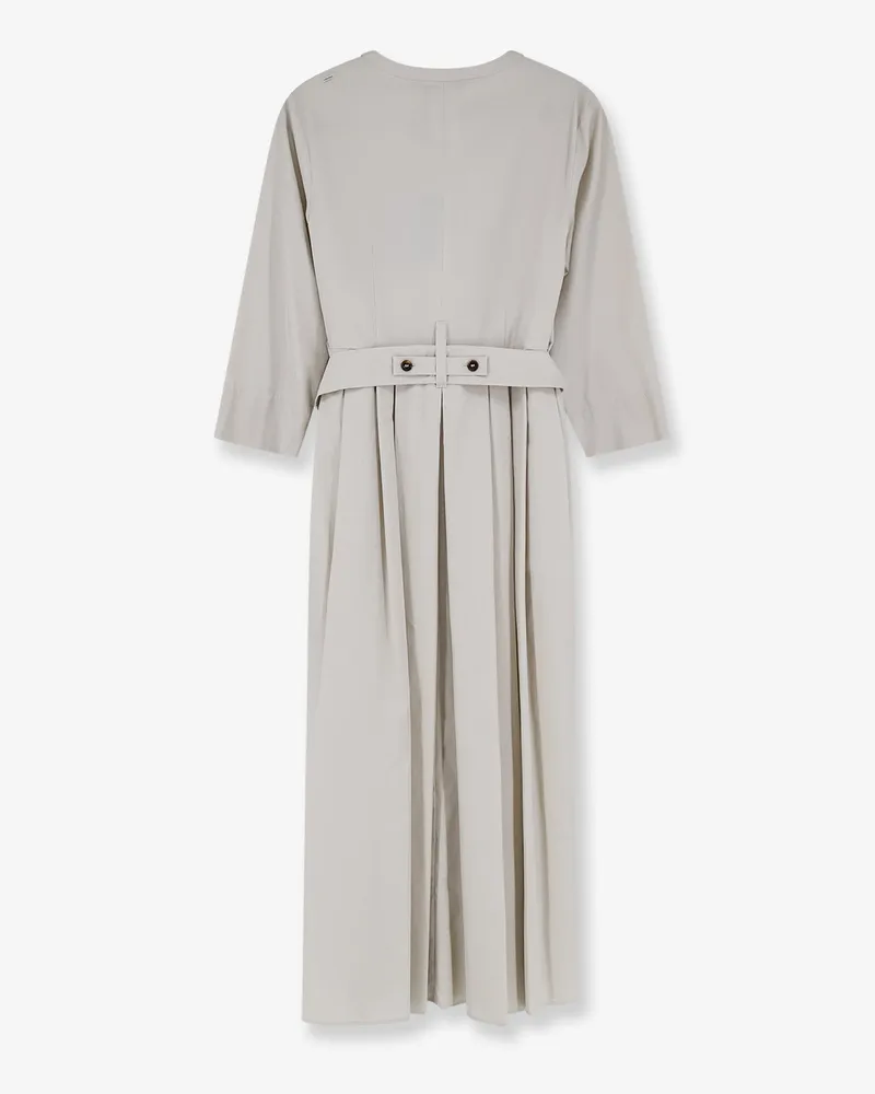 Max Mara Women's Cotton Dress With Button Closure White White