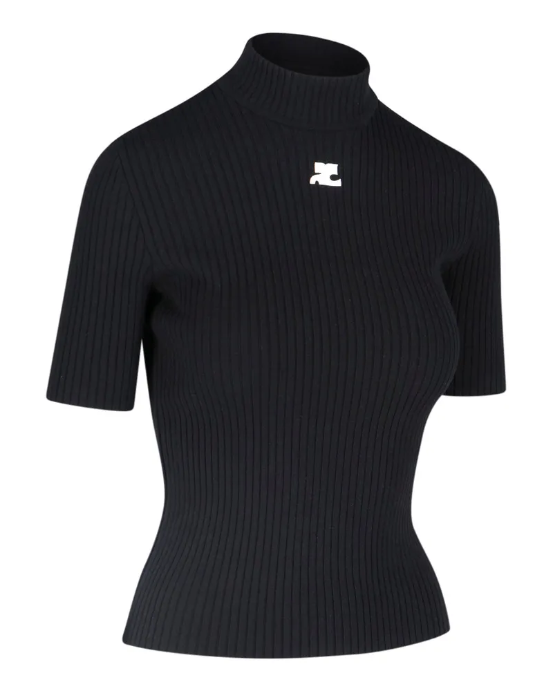 Courrèges Women's Sweaters Black Viscose Black