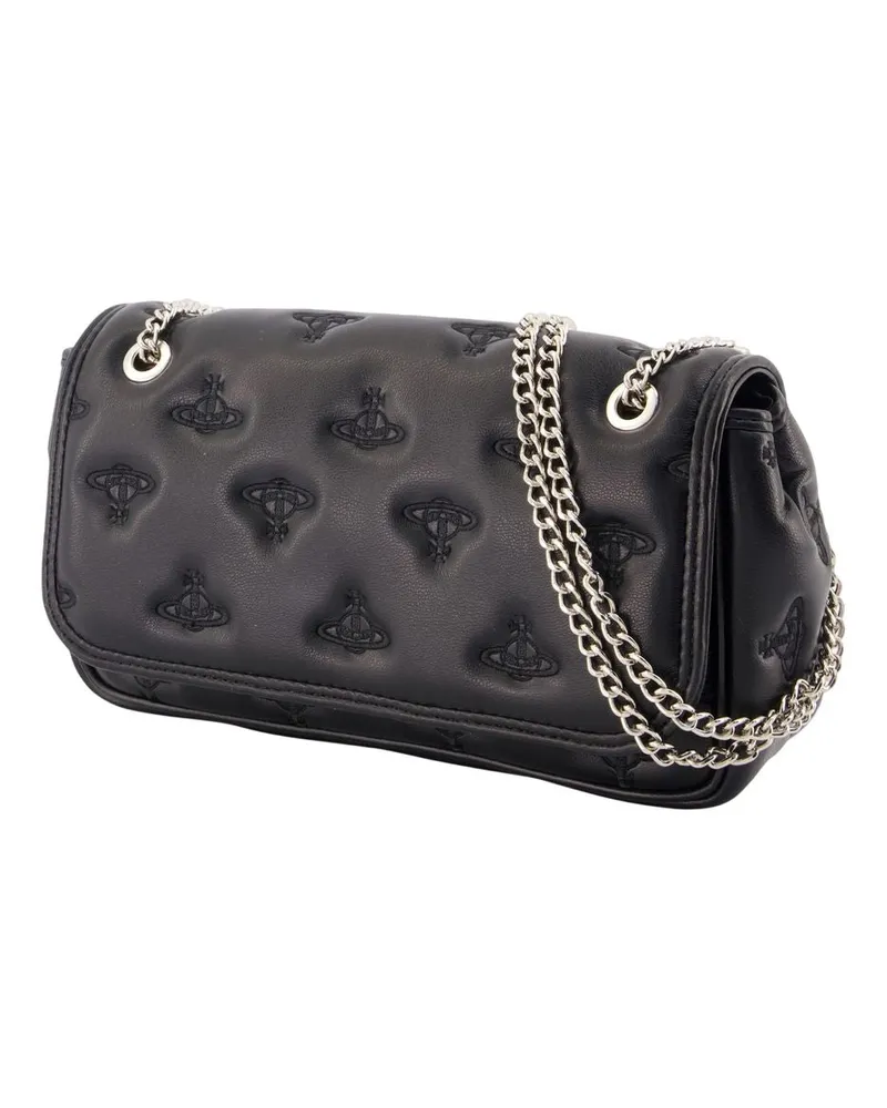 Vivienne Westwood Women's Chain Crossbody -  Synthetic Black Bags Crossbodies Black