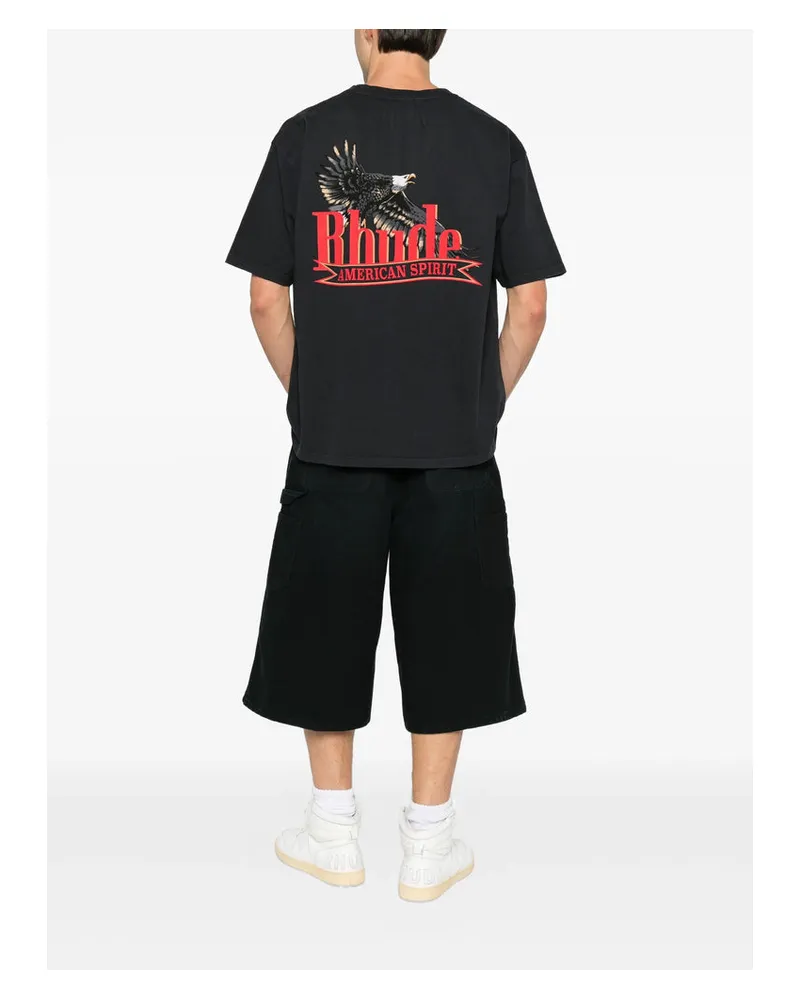 RHUDE Pocket Logo T-Shirt — Black Black