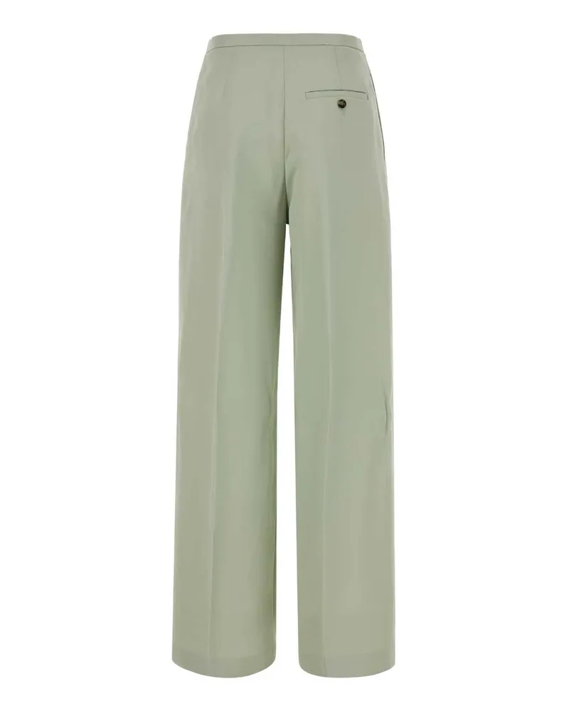Alberta Ferretti A03040128 0340 Verde Exterior: Viscose Pantaloni Trousers Green