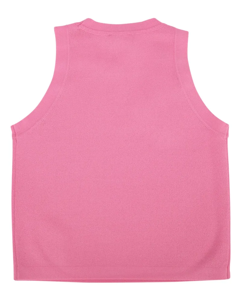 Twin-Set Boys' Righe Tank Top Pink Ribbed Knit Tops Pink