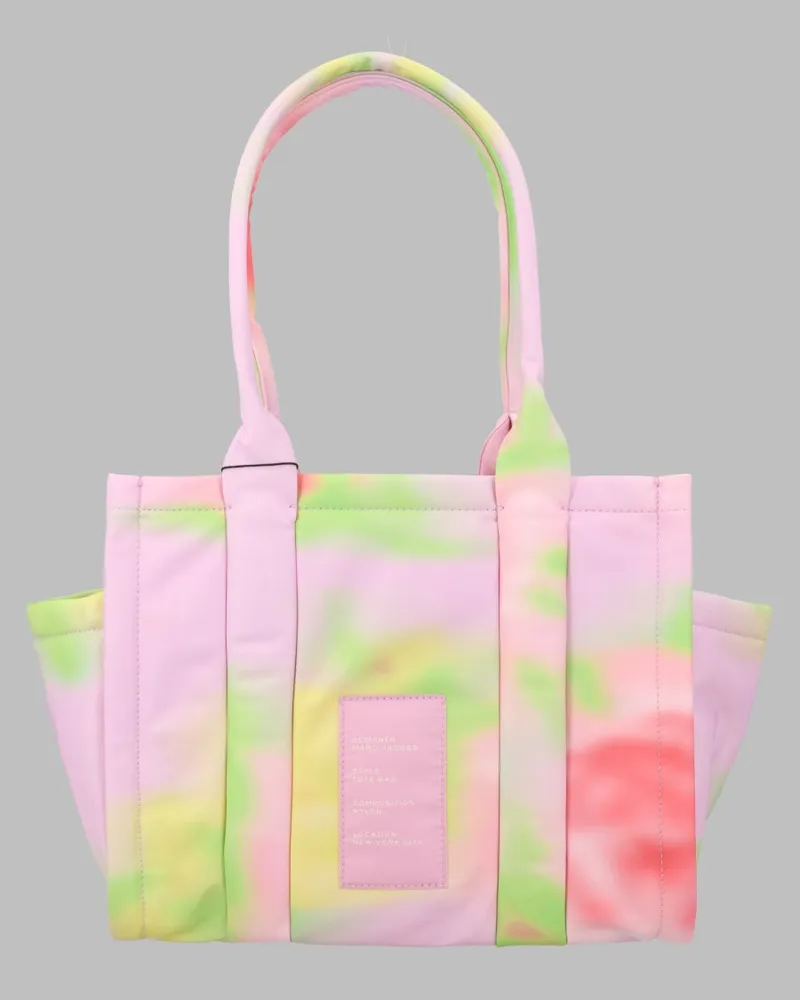 Marc Jacobs Women's Tote Bag The Blurred Floral Multicolour Polyester Handbags Hand Pink