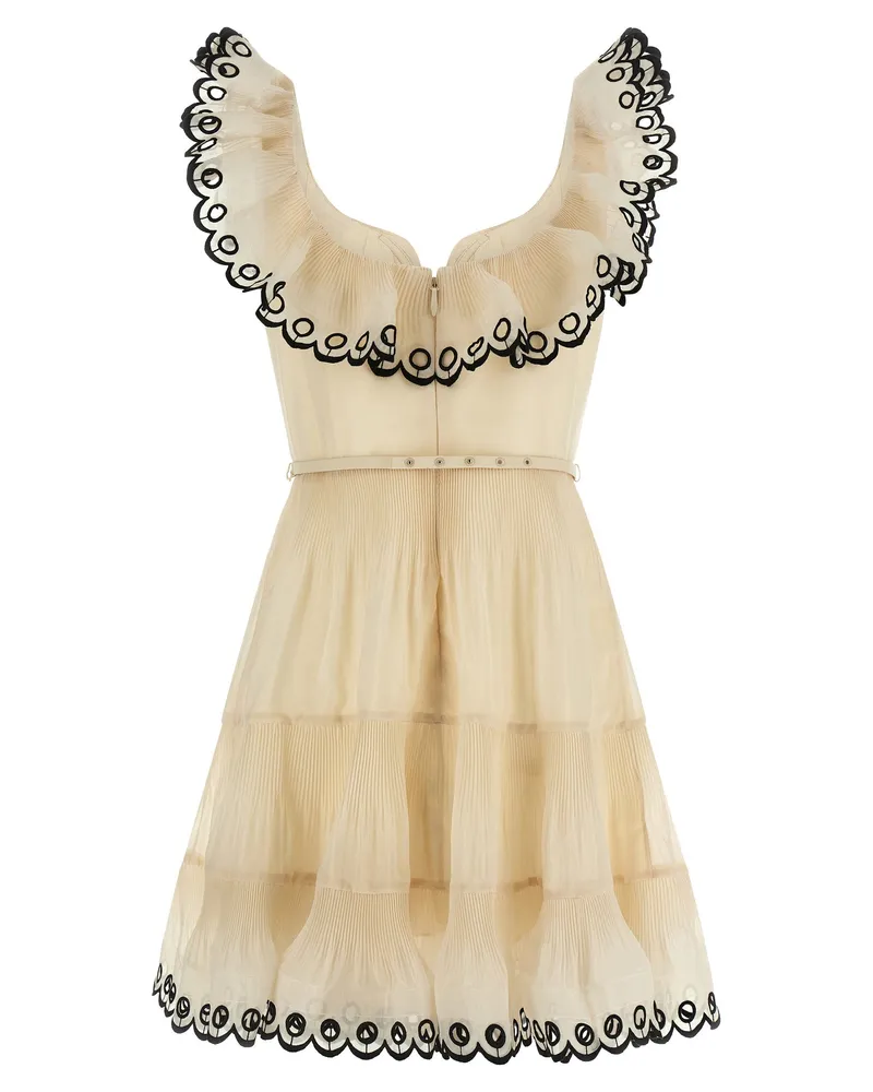Zimmermann Twisted Romance Dress — Cream Cream