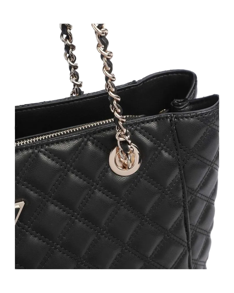 Guess Women's Tote Bag Black Polyurethane - Tote-Bags Black