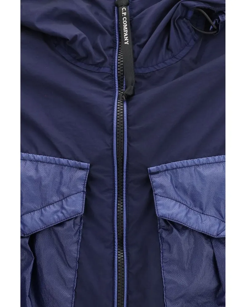 C.P. Company Bi-TM Mixed Goggle Jacket — Navy Navy