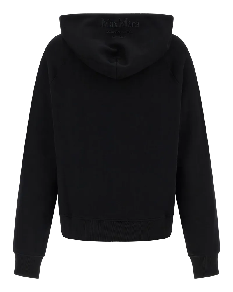 Max Mara Women's Black Cotton Sweatshirt Clothing Black