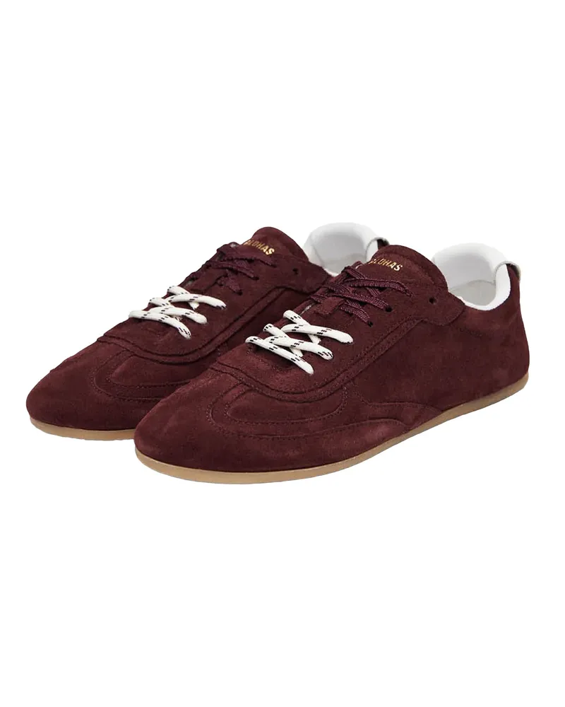 Alohas Women's Sneakers Tb.24 Burgundy Suede Cow Leather Trainers Burgundy