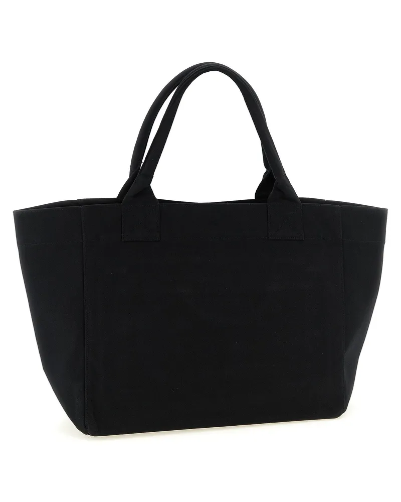 Ganni Canvas Tote Bag — Black Black