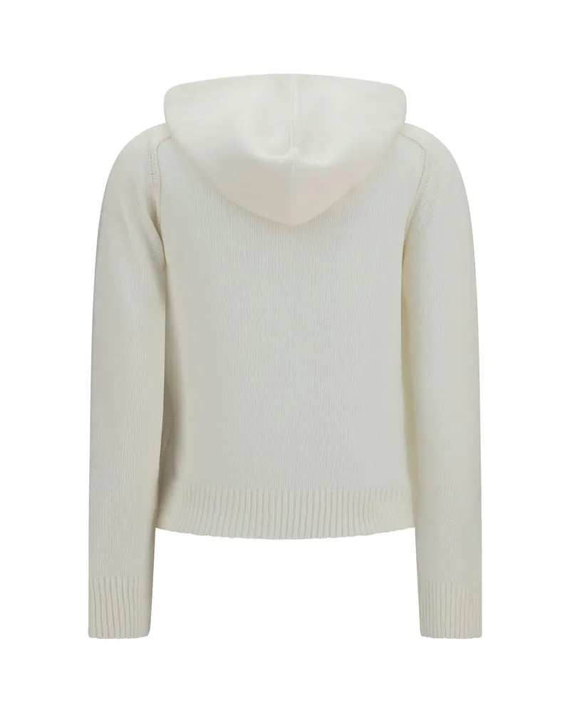 Burberry Women Beige Wool Oves Aries Hoodie Clothing Beige