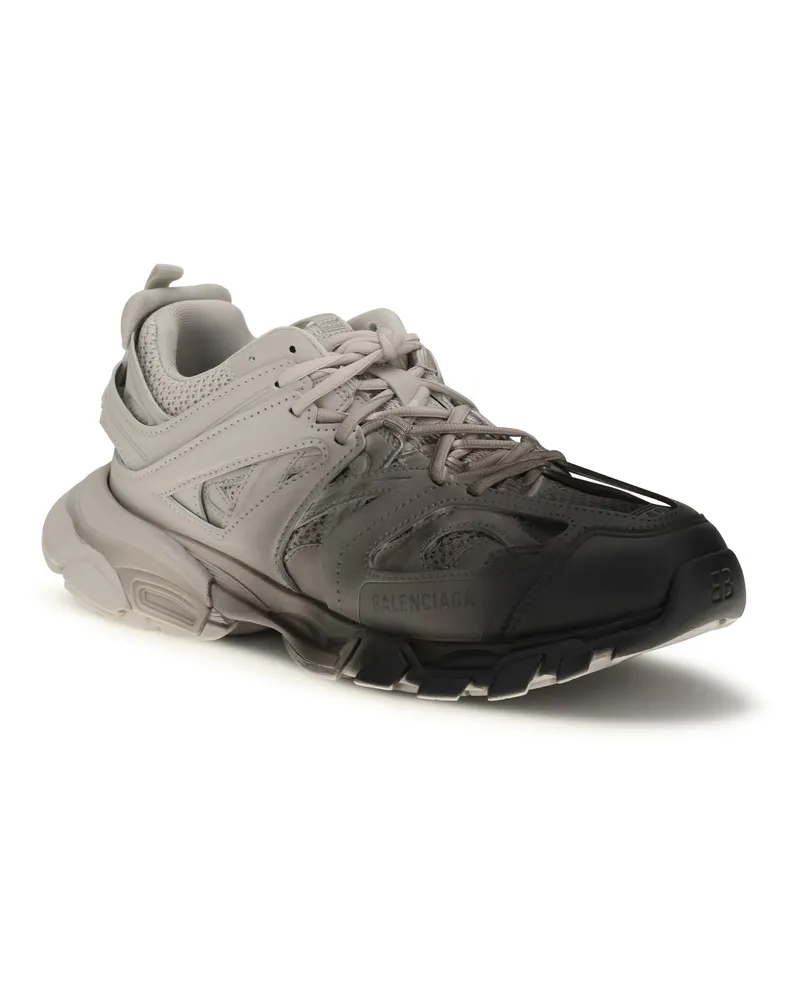 Balenciaga Men's Track Gradient Sneakers Black - White Multicolor