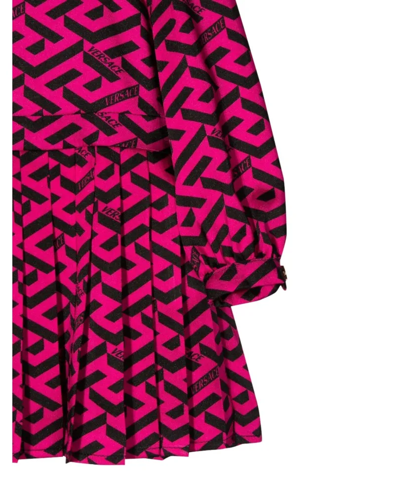 Versace Greek Allover Dress — Pink Pink