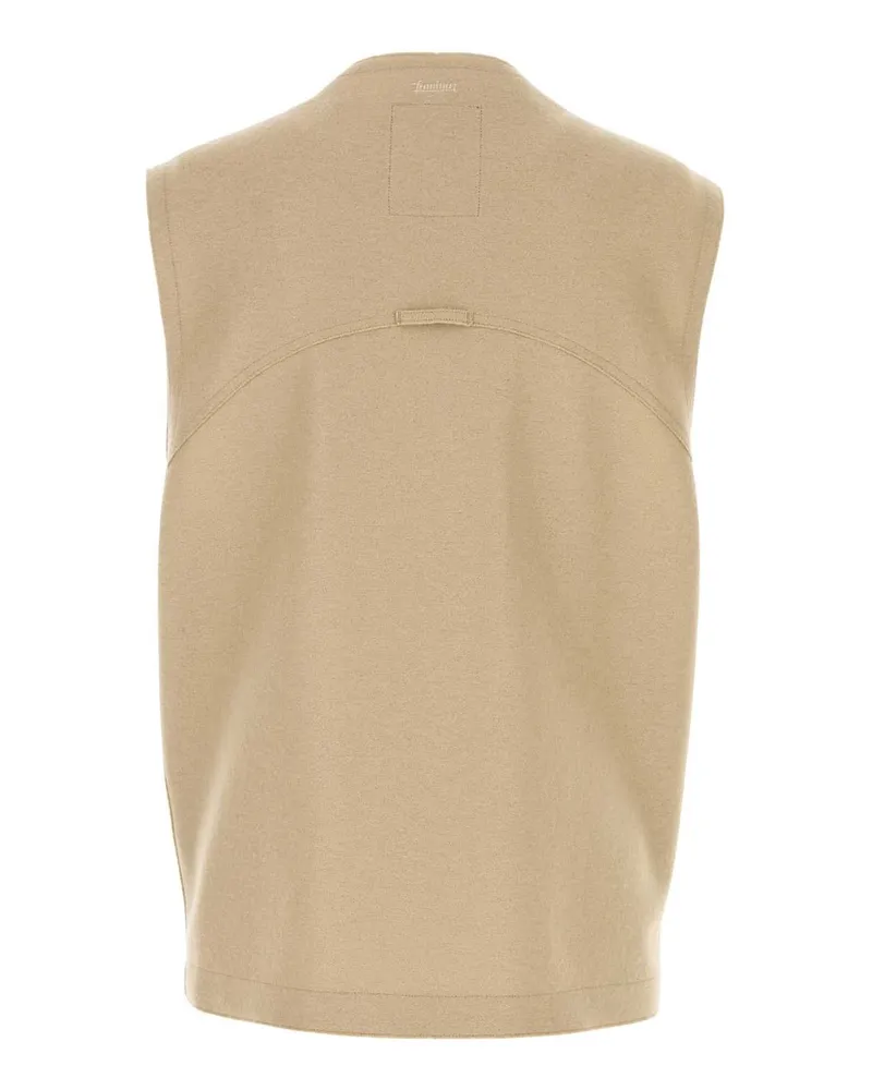 Herno Virgin Wool Vest — Beige Beige