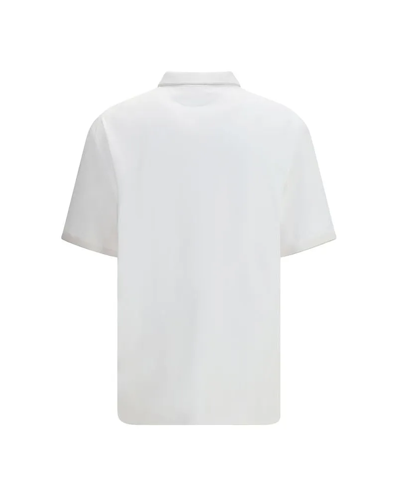 Brunello Cucinelli Men's White Cotton Polo Shirt White