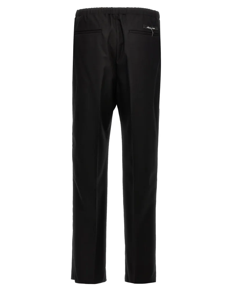 Fendi Men's Black Virgin Wool Dress Pants Black