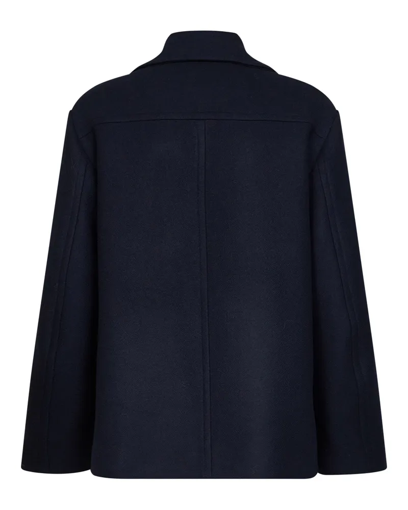 Dries van Noten Rascott Coat — Navy Navy