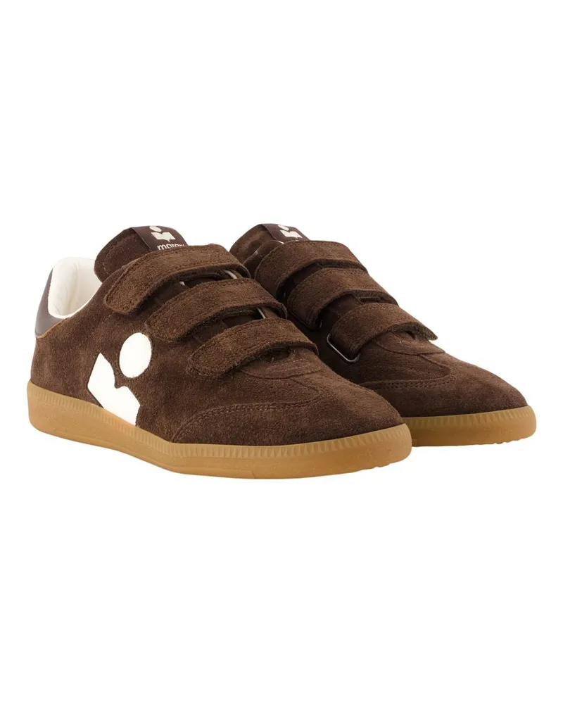 Isabel Marant Women's Beth Trainers -  Leather Brown Cowhide Shoes Sneakers Brown