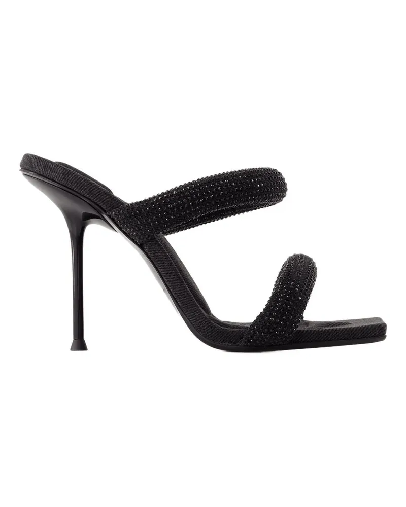 Alexander Wang Women's Julie Tubular Sandal -  Synthetic Black Shoes Black