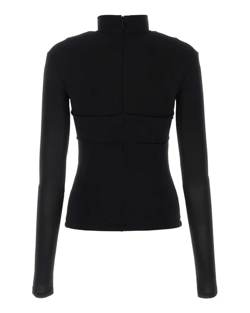 AMBUSH Women's Black Stretch Viscose Top Blacknoc Exterior: Elastane Maglie Black
