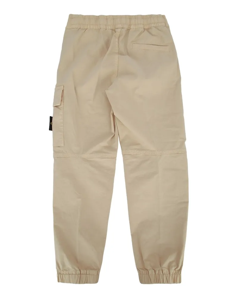 Stone Island Multi-Pocket Cotton Blend Cargo Pants — Beige Beige