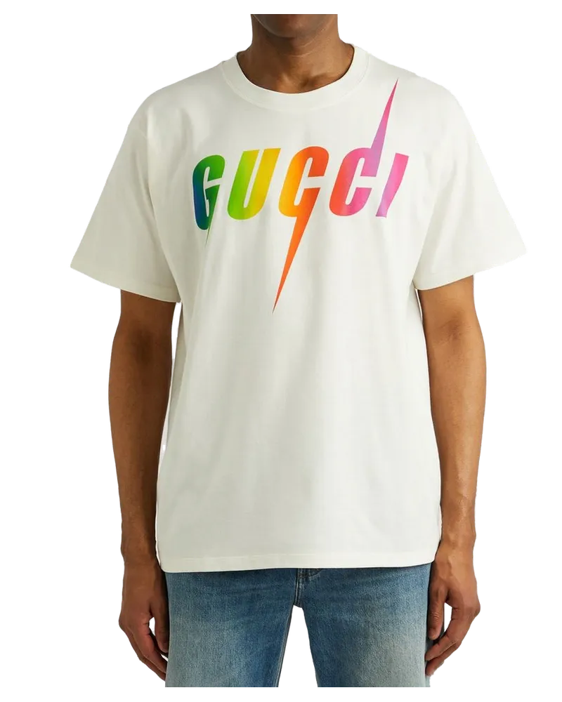 Gucci Men's White Cotton T-Shirt White