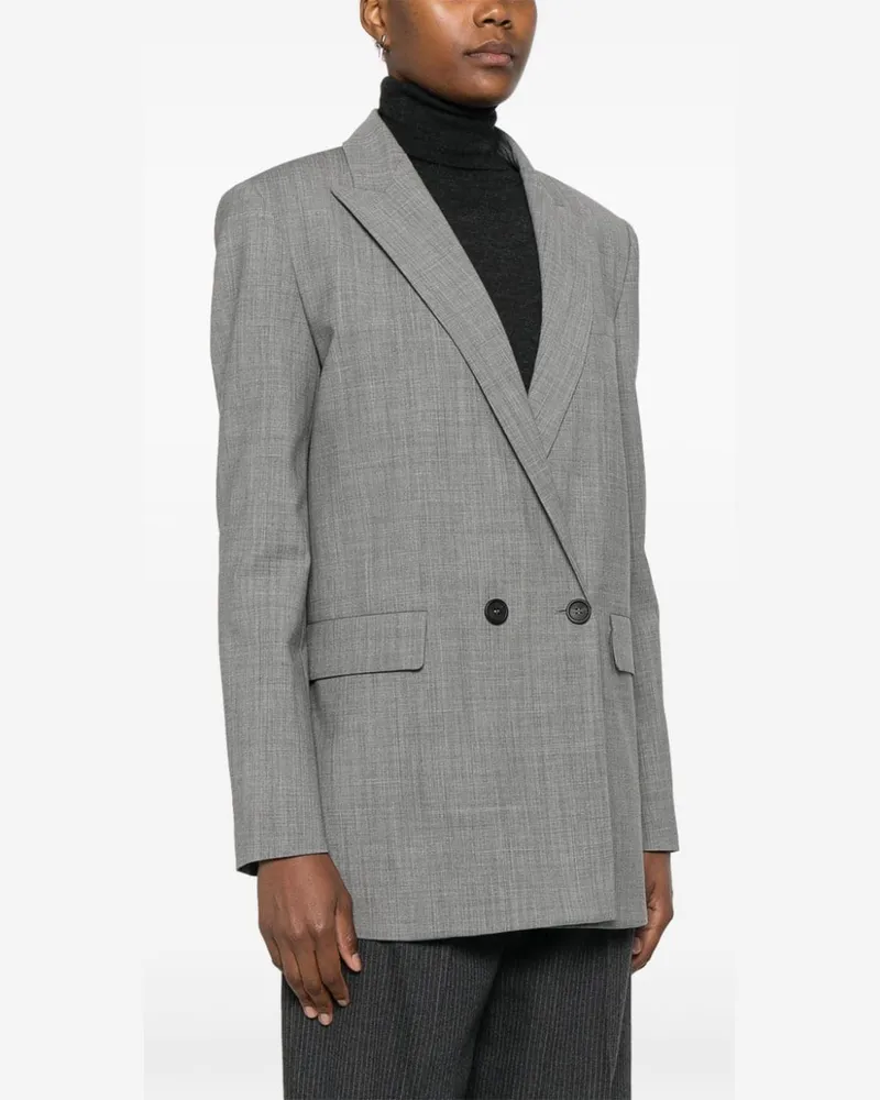 Fabiana Filippi Women's Double-Breasted Blazer Aw24 W Grey
