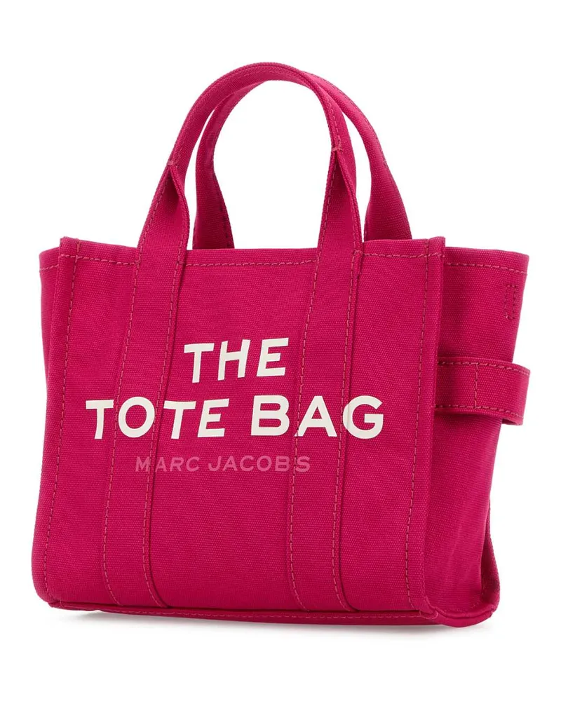 Marc Jacobs Women's Fuchsia Canvas Mini The Tote Bag Handbag Raspberrypink Borse A Mano Pink