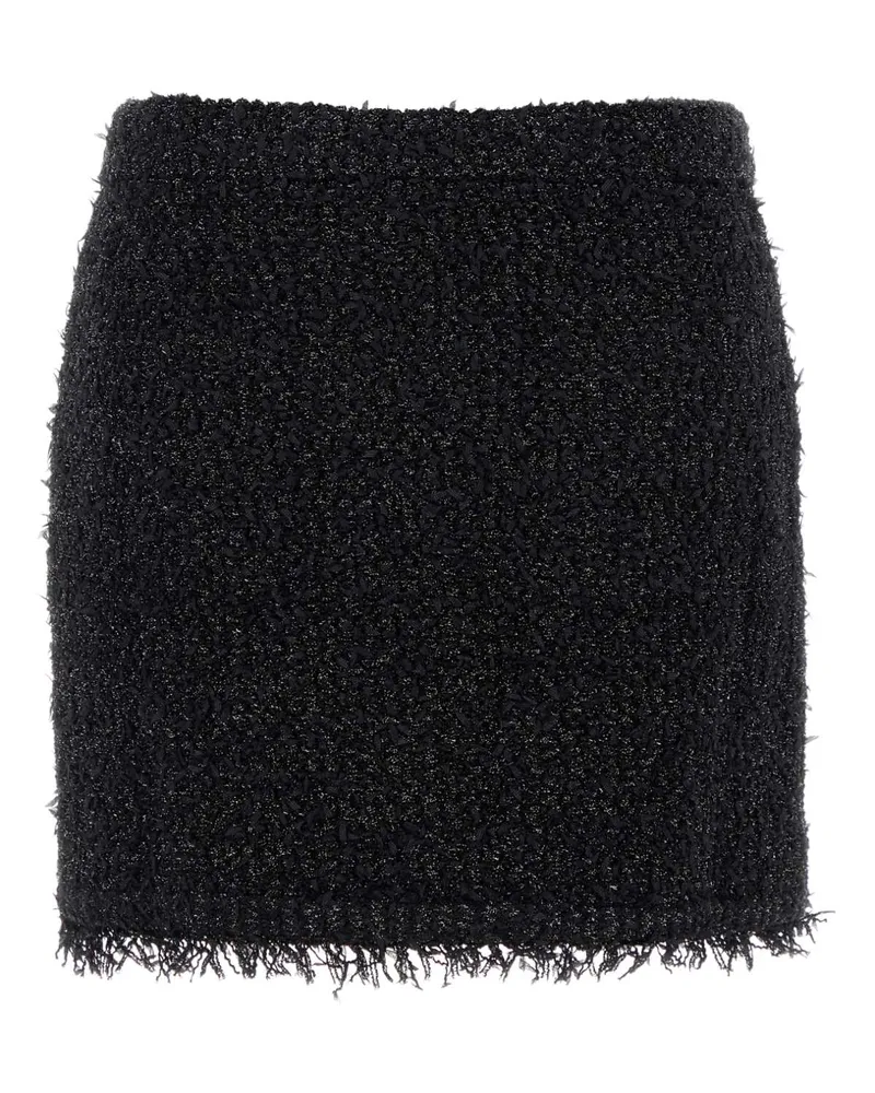Gucci Women's Black Viscose Blend Mini Skirt Gonne Black