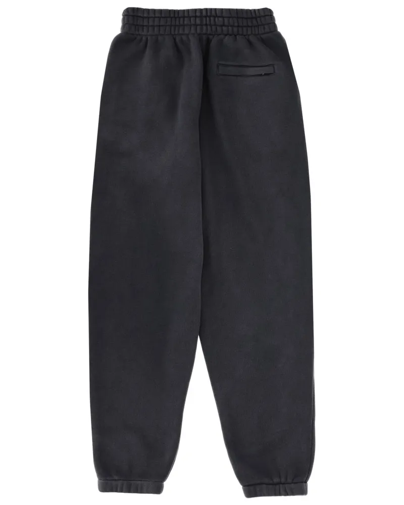 Alexander Wang Logo Cotton Jogger Pants — Black Black