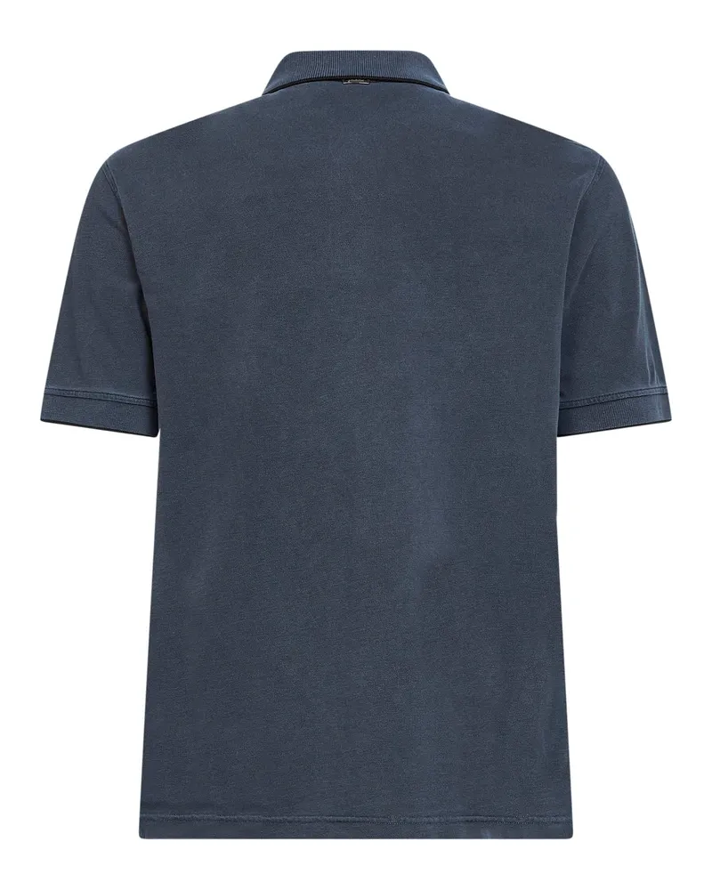 Herno Men's Polo Shirt Blue Cotton Pique T-shirts And Polos Blue