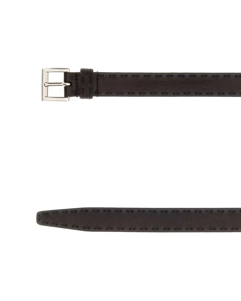 Prada Men's Brown Nappa Leather Belt Caffe Cinture Caffe Brown