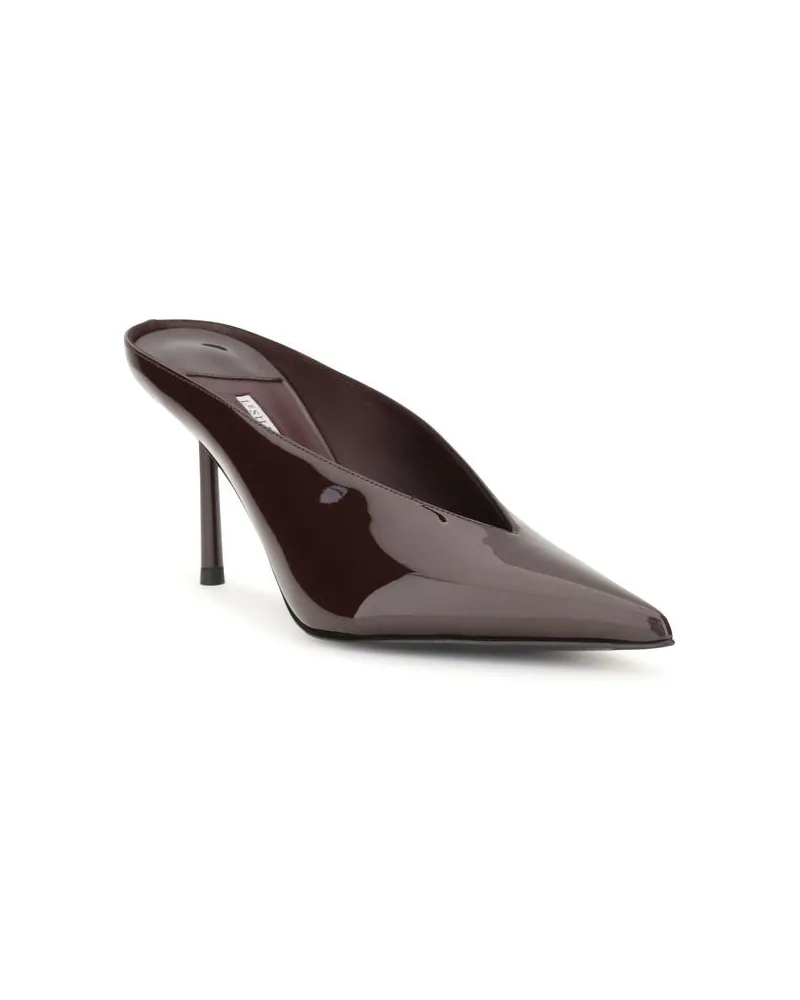 Le Silla Women's Bordeaux Calf Leather Bos Taurus Mules Bordeaux