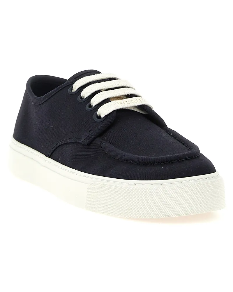 Prada Cotton Sneakers — Navy Navy