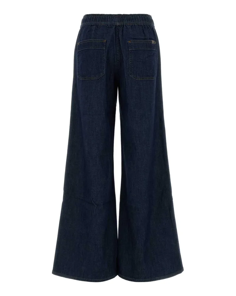 7 for all mankind Women's Blue Stretch Denim Utility Jeans Blu Navy