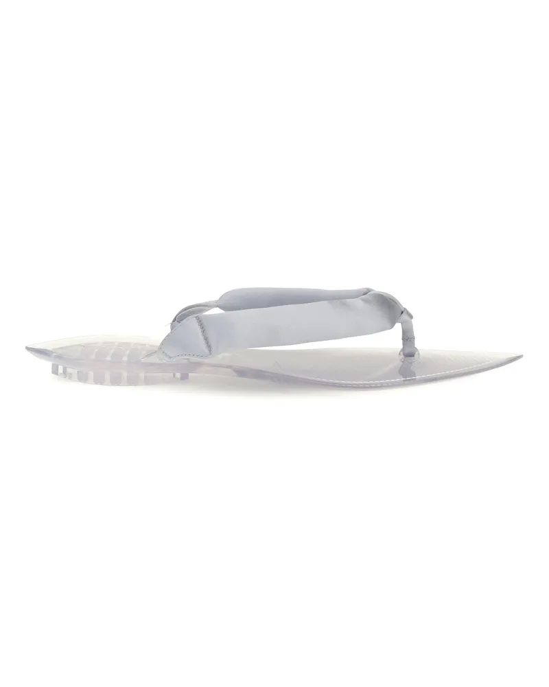 Alaïa Women's Sandals Satin Flip-Flop Silver Pvc Silver