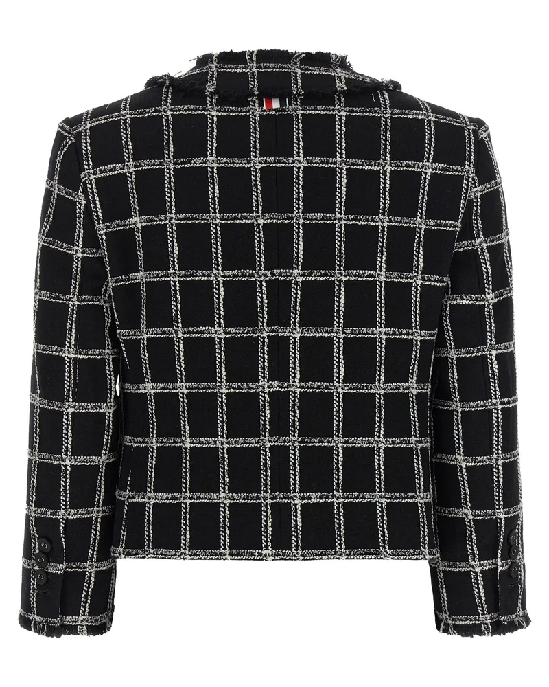 Thom Browne Women's Multicolor Cotton Blazer Clothing Black
