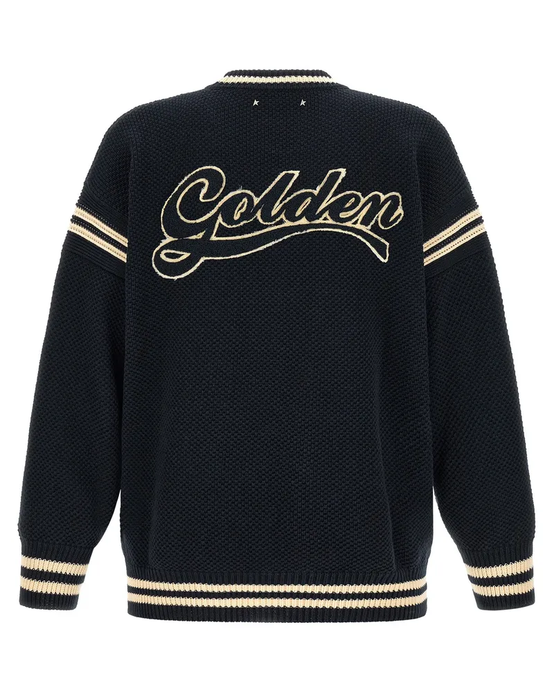Golden Goose Men's Blue Cotton Cardigan Clothing Navy