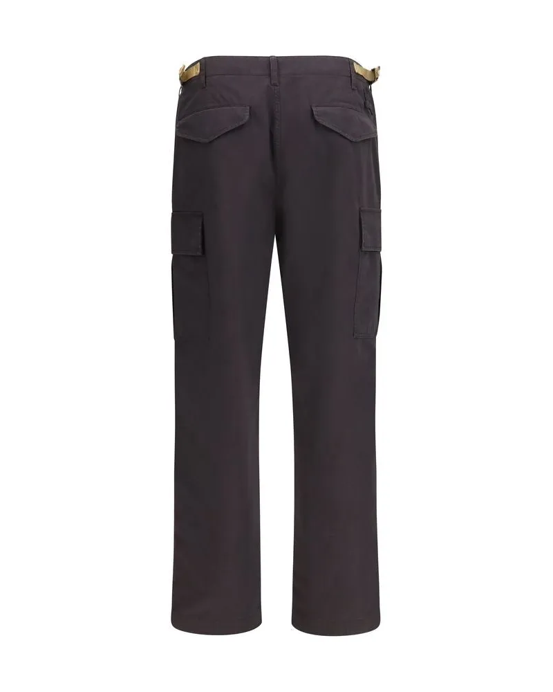 Burberry Cotton Ripstop Cargo Pants — Brown Brown