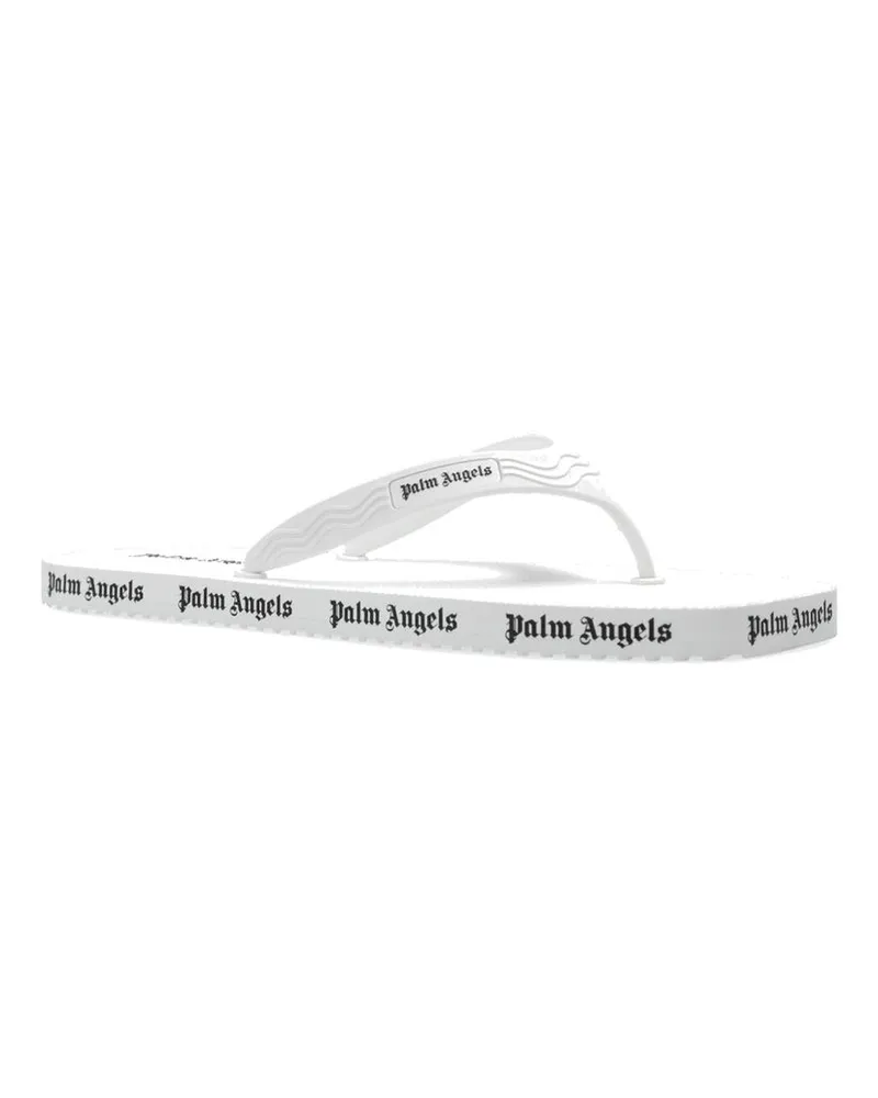 Palm Angels Women's White Rubber Slides Shoe White