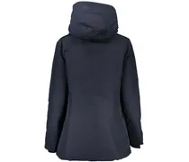 Cotton-Polyamide Hooded Down Jacket — Navy