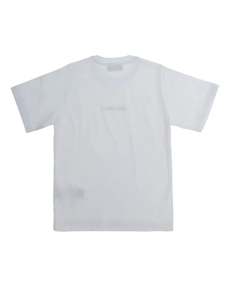 Dsquared2 Logo-Embroidered Cotton T-Shirt — White White