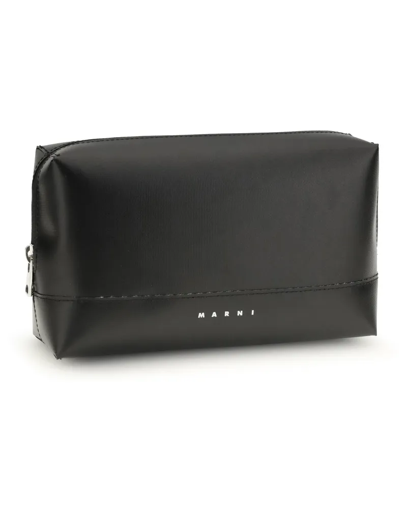 Marni Men's Bumbag Shoulder Bag Black Calf Leather Bos Taurus Black