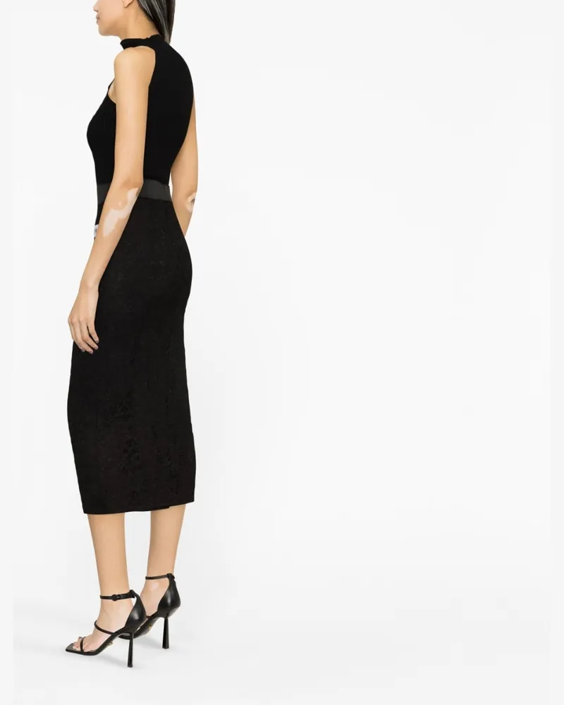 Dolce & Gabbana Lace Pencil Pencil Skirt — Black Black