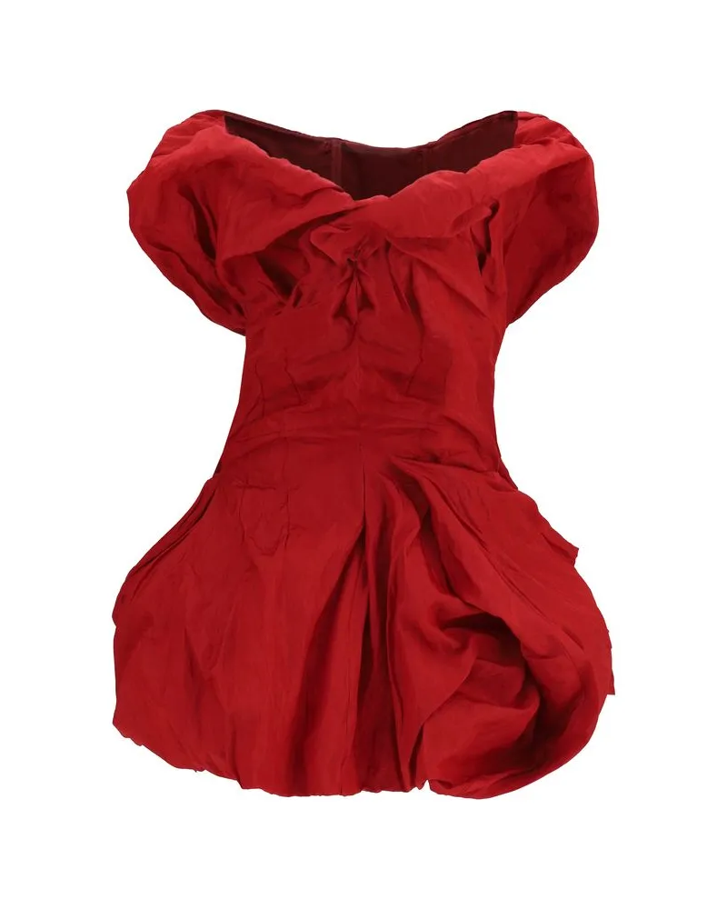 Magda Butrym Women's Multicolor Cotton Cocktail Dress Red
