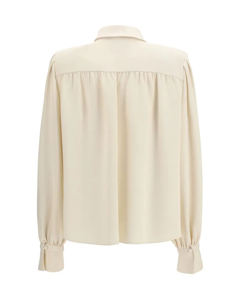 Valentino Garavani Women's Beige Silk Shirt Beige