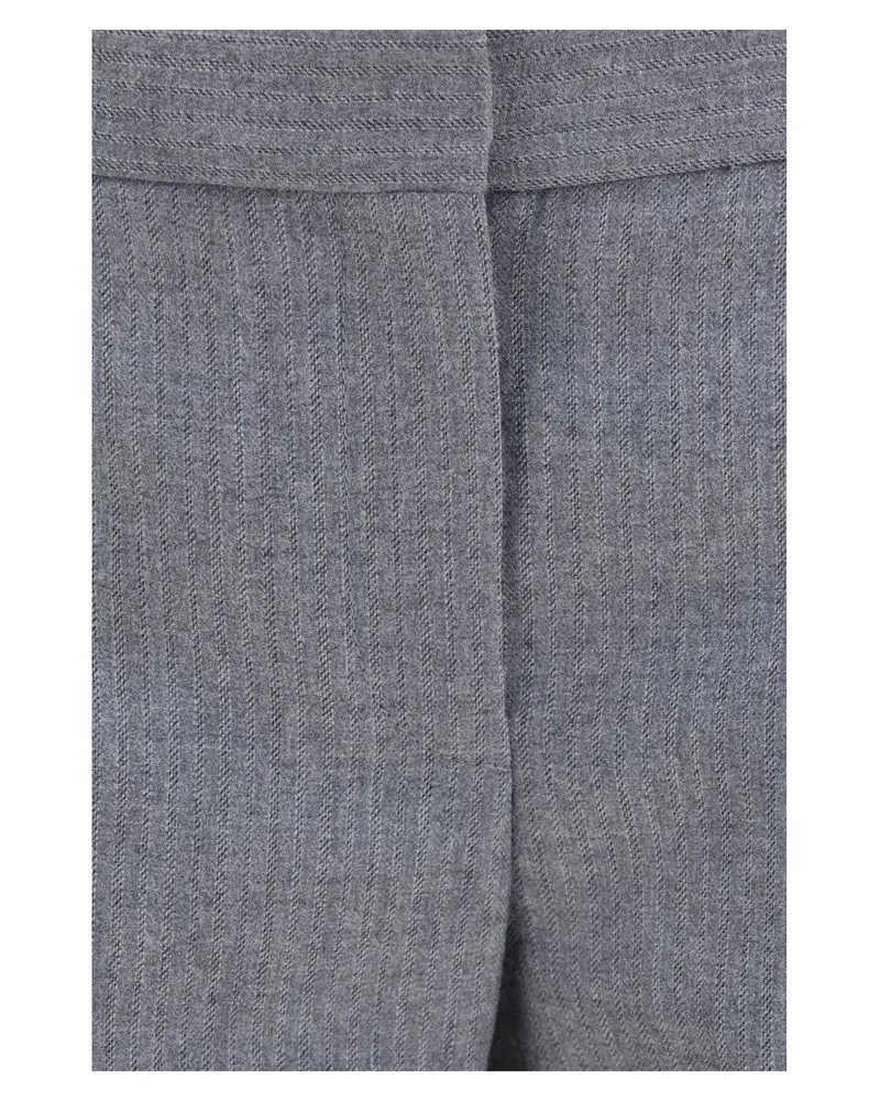Alexander McQueen Merino Wool Trousers — Gray 