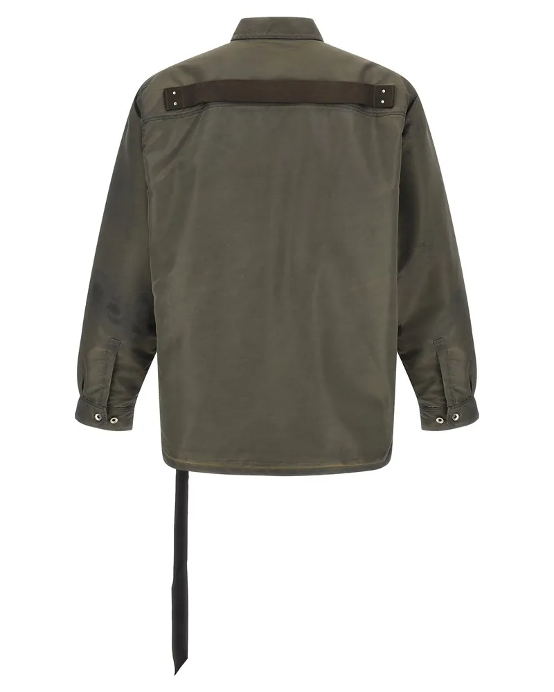 DRKSHDW by Rick Owens Jumbo Outershirt Overshirt — Dust Dust